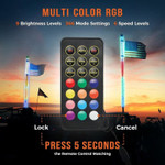 Kemimoto Spiral Whip Light Set (3-5ft)