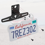 Kemimoto Universal 12v Lighted License Plate Holder