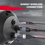 Kemimoto Utv 6 Speaker Bluetooth Sound Bar For 1.56"-2.25" Roll Bar