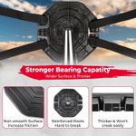 Kemimoto Utv Cover Support Poles W/ Metal Tripod Base