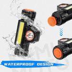 Kemimoto Utv Roll Bar Grab Handle W/ Light