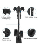 Kemimoto Utv Shotgun Holder / Floor Vertical Mount Holder