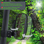 Kemimoto Utv Side Mirrors & Rear Mirror For 1.75-2" Roll Bar Cage