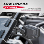 Kemimoto Utv Side Mirrors For 1.65-2" Roll Bar