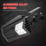 Kemimoto Utv Side Mirrors With Light For 1.5"-2" Roll Bar