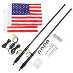 Kemimoto Utv Whip Lights W/ Spring Base (2 Pcs.)