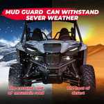 Kemimoto Yamaha Wolverine Mud Guards / Splash Guard Fender Flares