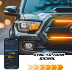 XK Glow XKMAX RGB LED Grill Light Bar W/ DRL & App Control