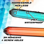 XK Glow XKMAX RGB LED Grill Light Bar W/ DRL & App Control