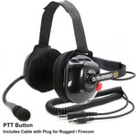 Rugged Radios Behind-the-Head Fire Safety Industrial Headset