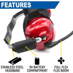 Rugged Radios H80 Track Talk Linkable Intercom Headset