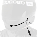 Rugged Radios 4c Imsa Wired Straight Cord Helmet Kit With Mic And 3.5mm Jack