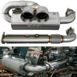 GGB Exhaust Polaris RZR XP 1000 Turbo Center Exit Sport Pro Dual Tip Muffler