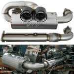 GGB Exhaust Polaris RZR XP 1000 Turbo Center Exit Sport Pro Dual Tip Muffler