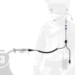 Rugged Radios Pre-wired 2-pin Rugged Handheld Radio Connector