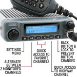 Rugged Radios G1 Gmrs Mobile Radio Kit Plus With External Speaker