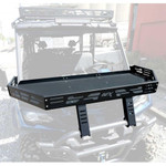 AFX Motorsports heavy-duty black powder-coated front basket for CFMoto UForce 1000 2021-2025 mounted to roll cage.