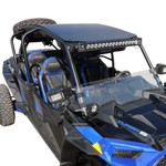 AFX Motorsports black powder-coated aluminum roof kit installed on Polaris RZR XP 1000 Turbo S 4-Seater
