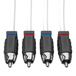 DS18 Audio Marine Grade Tinned OFC Copper RCA Cable 2 Channel (3-25 Feet)