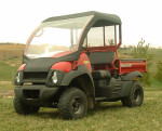 Falcon Ridge Kawasaki Mule 600 | 610 Soft Vinyl Windshield Top Combo