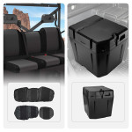 Kemimoto Polaris Ranger Xp 1000 Under Seat Dry Storage Box And Waterproof Seat Cover