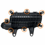 Rpm Powersports Can-am Maverick X3 Billet Plenum Clamps / Reinforcements