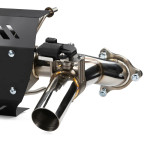 RPM Powersports Polaris RZR XP Turbo & Turbo S E-valve Muffler - Dual Tip Captains Choice Exhaust
