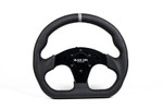 Black Ops Machine D-shaped Leather Steering Wheel