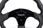 Black Ops Machine D-shaped Leather Steering Wheel