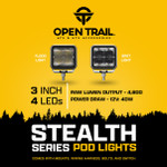 Open Trail Stealth LED Pod Flush Mount - Flood