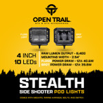Open Trail Stealth Side Shooter LED Pods - Spot