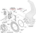 Wilwood Can-Am Maverick R NDPR Rear UTV Brake Kit - Black