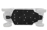 SuperATV full skid plate installed on a Can-Am Defender MAX HD11