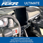 Rugged Radios Polaris Rzr Pro R Ultimate Complete Communication Kit With Bluetooth Intercom And 2-way Radio (10.4" Touchscreen Models Only)