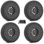 Valor Offroad Wheel And Tire Package With V09 Wheels And Tango Tires (complete Set Of 4) Mounted With Lug Nuts