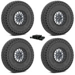 Valor Offroad Wheel And Tire Package With V16 Wheels And Tango Tires (complete Set Of 4) Mounted With Lug Nuts