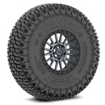 Valor Offroad Wheel And Tire Package With V16 Wheels And Tango Tires (complete Set Of 4) Mounted With Lug Nuts