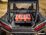 SuperATV Milwaukee Packout bed mount installed in Polaris RZR XP cargo bed