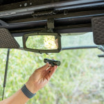 Kawasaki Mule Pro-DXT Clearview Rearview Mirror w/ Led Dome Light - ATV TEK (Lifetime Warranty)