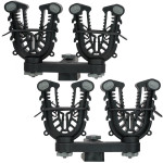 Polaris Ranger Crew 900 Pair of Grips FlexGrip Wedgelock Pro Double Grip - ATV TEK (Lifetime Warranty)