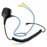 Rugged Radios Waterproof Hand Speaker Mic And Mono Earbuds Bundle