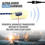 Rugged Radios Waterproof Hand Speaker Mic And Mono Earbuds Bundle