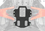 SuperATV Can-Am Defender HD11 frame stiffener 4.5mm steel A-arm mount reinforcement installed
