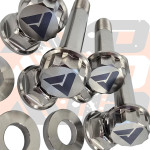 AVID Racing Can-Am Maverick R Rear Shock Mount Titanium Hardware Kit - 12 Piece