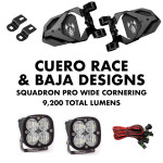Chupacabra Offroad Cuero Race Mirror Light Combo in Black