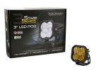 Diode Dynamics Stage Series 3" SAE Yellow Sport LED Pod - Single