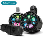 EcoXgear TBB8 - 2 Battery Powered Bluetooth Amplified ExtremeTower Speakers