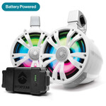 EcoXgear TB8 - 1 Battery Powered Bluetooth Amplified Extreme & Passive Tower Speaker