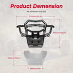 Kemimoto '17-'23 Can-Am Maverick X3 Front Bumpers & Side Mirrors