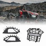 Kemimoto '20-'24 Polaris RZR Pro XP Soft Upper Doors & Front Mesh Grill With LED Light Bar